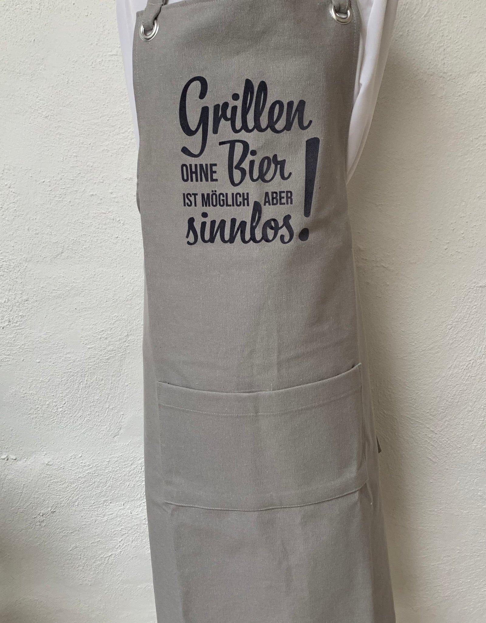 Schürze "Grillen ohne Bier ist möglich aber sinnlos" / Tablier