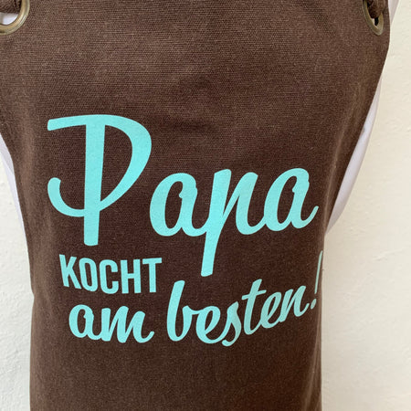 Schürze "Papa kocht am besten" / Tablier