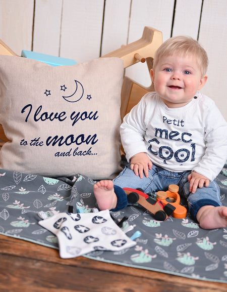 Babydecke "Kleines Faultier" / Couverture pour bébé "Petit Paresseux"