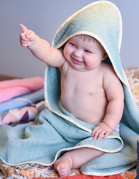 Babyhandtuch mit Kapuze / Cape de bain pour bébé